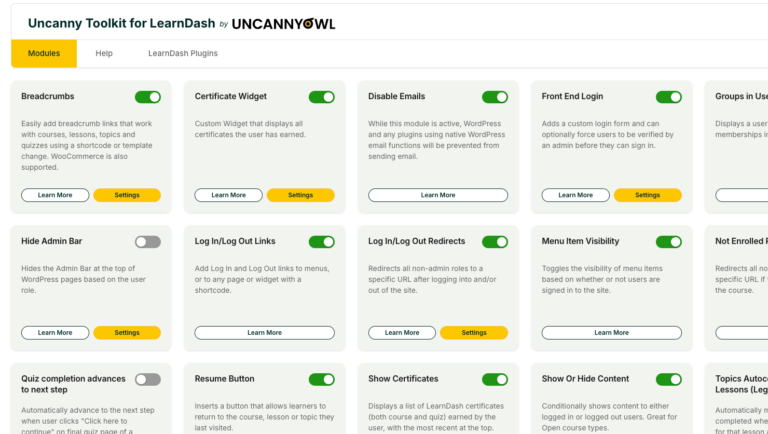 Introduction to the Uncanny Toolkit for LearnDash - Uncanny Owl