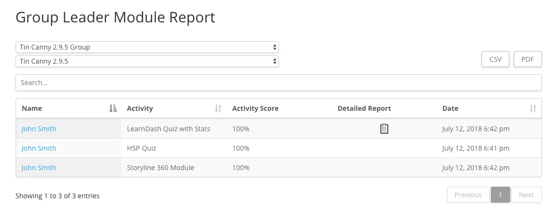 LearnDash Groups for Tin Canny LearnDash Reporting Plugin