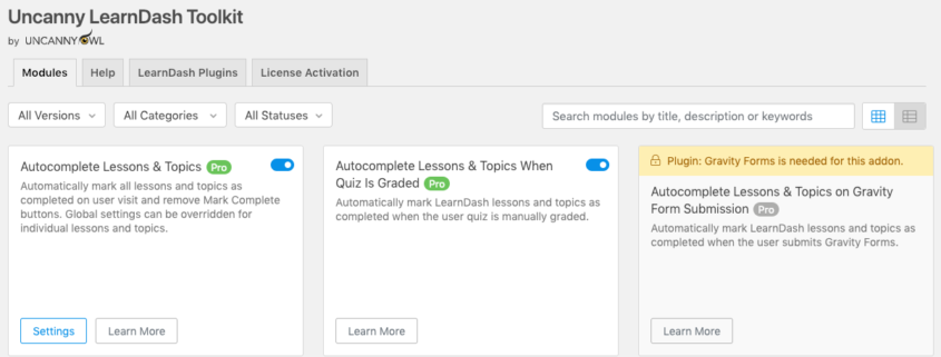 Uncanny LearnDash Toolkit 3.0