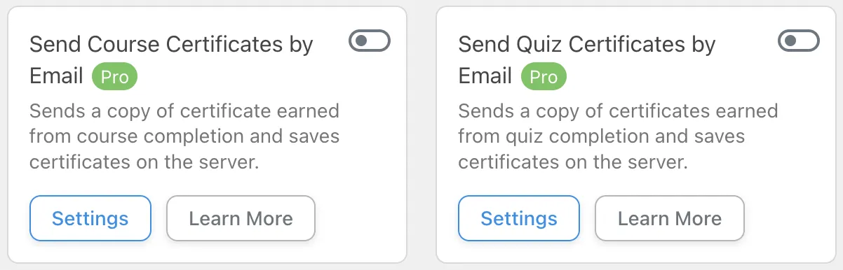 Uncanny Toolkit Pro Send Certificate Modules