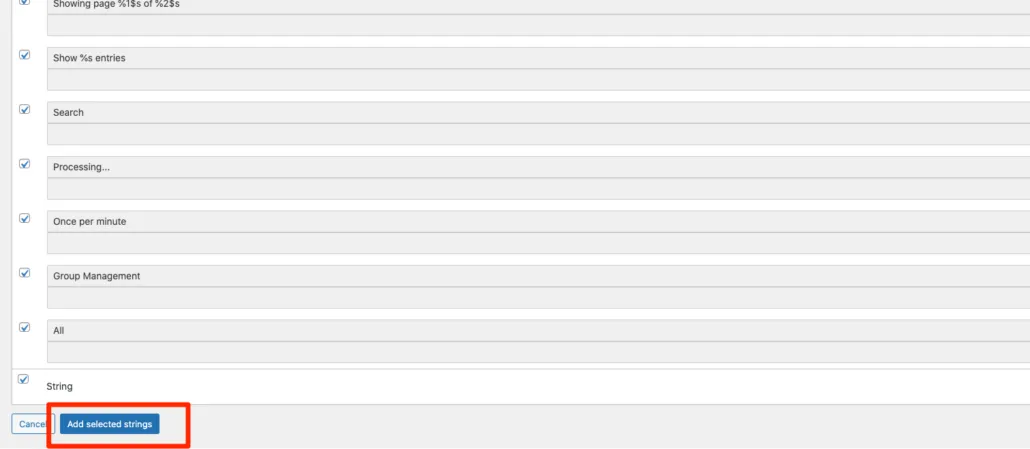 Confirmation of the PO file import