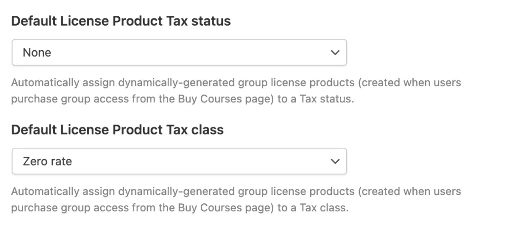 Group Tax Options